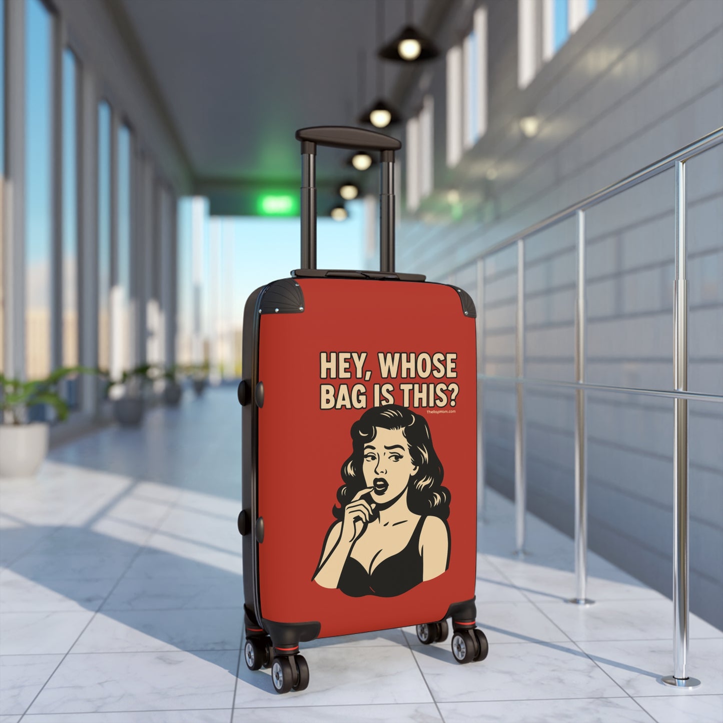 Spinner Luggage Carry-On and Checked Luggage Sizes (Small, Medium, Large) - Hey Whose Bag Is This V1 Design