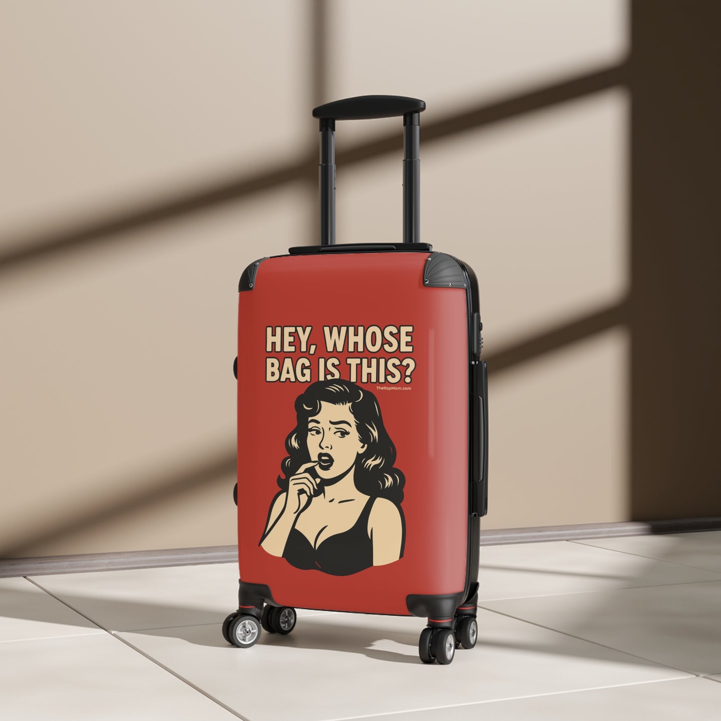 Spinner Luggage Carry-On and Checked Luggage Sizes (Small, Medium, Large) - Hey Whose Bag Is This V1 Design