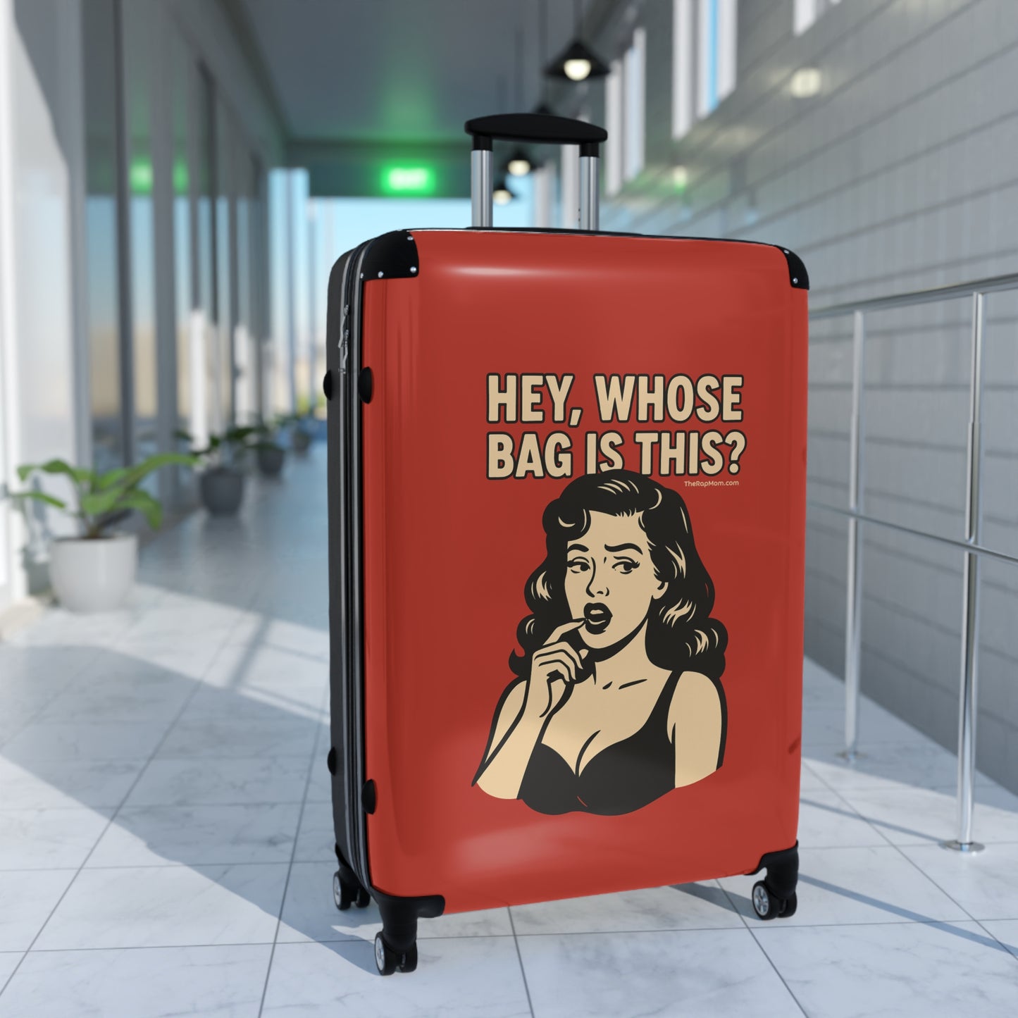 Spinner Luggage Carry-On and Checked Luggage Sizes (Small, Medium, Large) - Hey Whose Bag Is This V1 Design