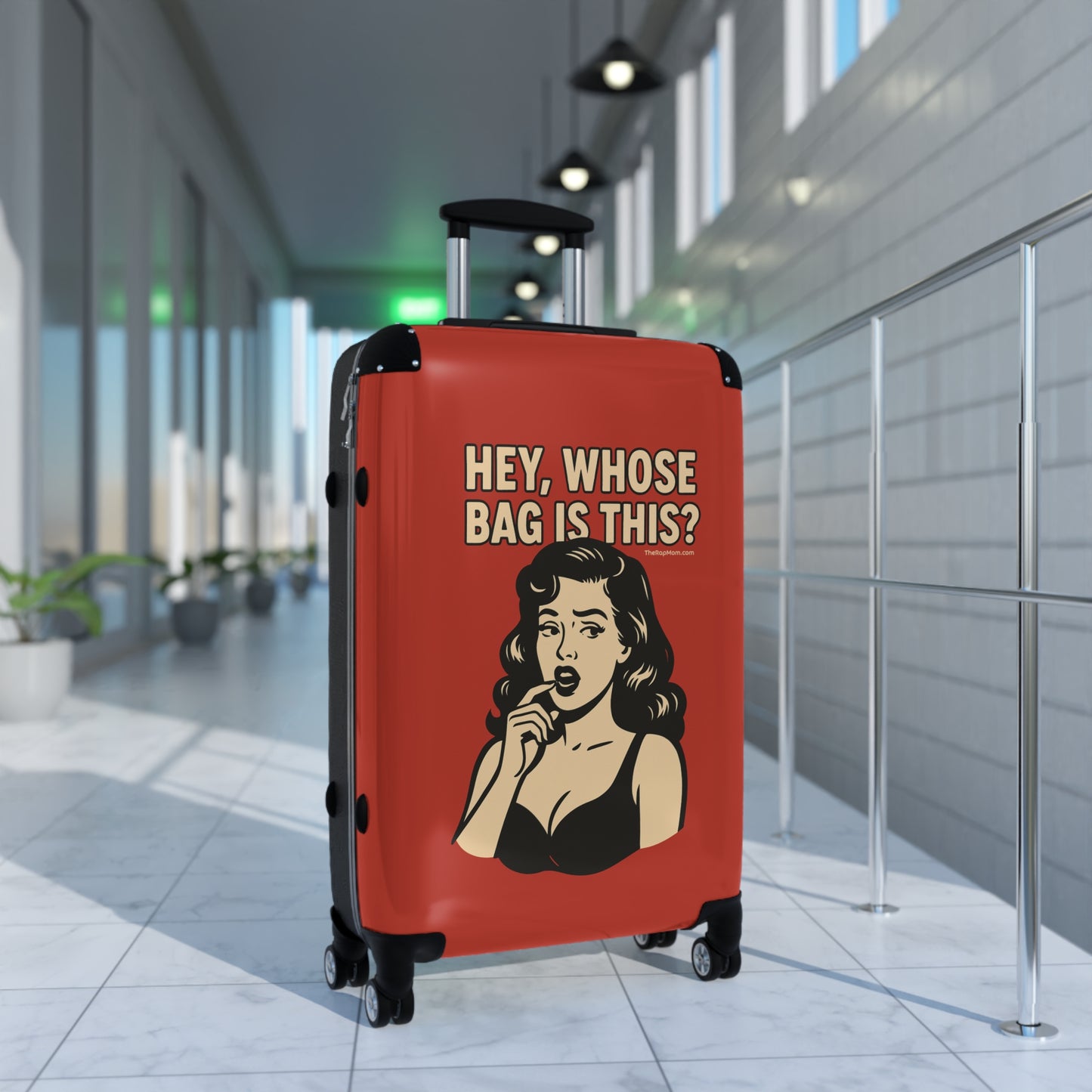 Spinner Luggage Carry-On and Checked Luggage Sizes (Small, Medium, Large) - Hey Whose Bag Is This V1 Design
