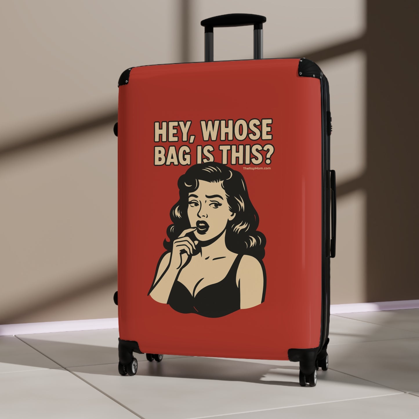 Spinner Luggage Carry-On and Checked Luggage Sizes (Small, Medium, Large) - Hey Whose Bag Is This V1 Design