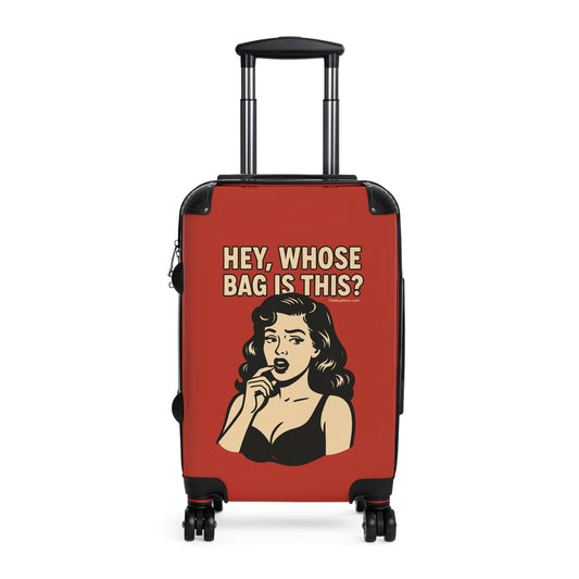 Spinner Luggage Carry-On and Checked Luggage Sizes (Small, Medium, Large) - Hey Whose Bag Is This V1 Design