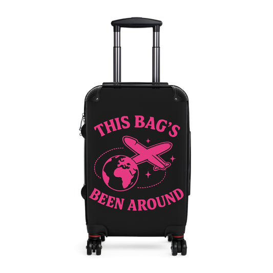 This Bag's Been Around (Jet World Version) — Spinner Luggage Carry-On and Checked Luggage Sizes (Small, Medium, Large)