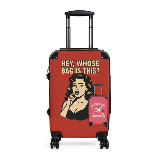 Spinner Luggage Carry-On and Checked Luggage Sizes (Small, Medium, Large) - Hey Whose Bag Is This Design